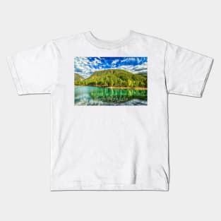 Eagle Rock Lake on the Enchanted Circle Kids T-Shirt